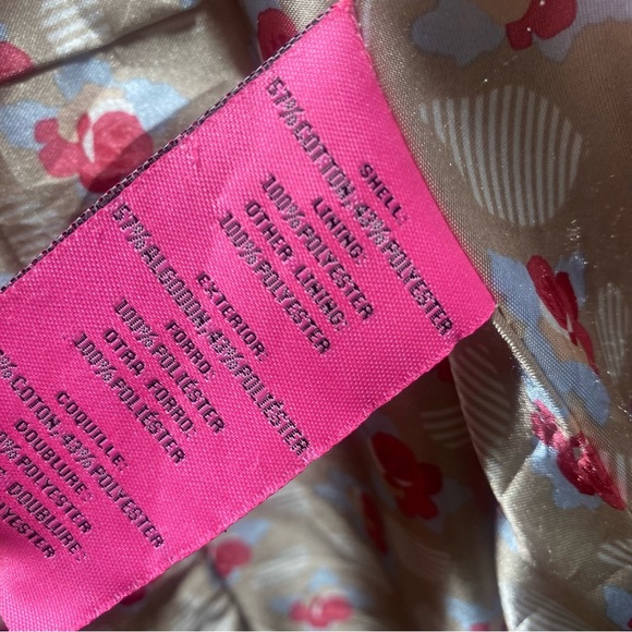 RARE Betsey Johnson Flared Skirted Trench Coat Y2K VTG Size L - Picture 12 of 14